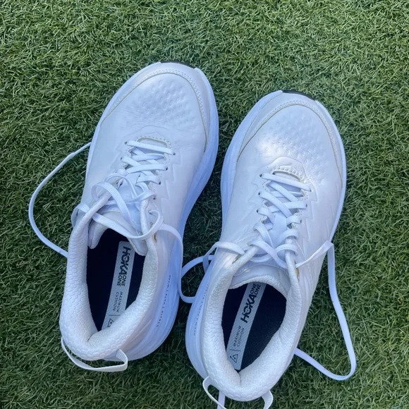Hoka One One White Running Shoes - Picture 1 of 3
